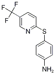 2-[(4-Aminophenyl)thio]-5-(trifluoromethyl)pyridine, 4-Aminophenyl 5-(trifluoromethyl)pyridin-2-yl sulphide Structure