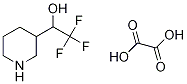 1-(Piperidin-3-yl)-2,2,2-trifluoroethan-1-ol ethane-1,2-dioate, 1-(Piperidin-3-yl)-2,2,2-trifluoroethan-1-ol oxalate 구조식 이미지