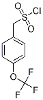 [4-(Trifluoromethoxy)phenyl]methylsulphonyl chloride, 4-(Chlorosulphonyl)-alpha,alpha,alpha-trifluoroanisole 구조식 이미지