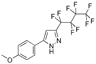 5-(4-Methoxyphenyl)-3-perfluorobutyl-1H-pyrazole 구조식 이미지