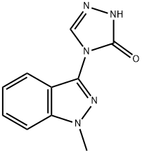 4-(1-Methyl-1H-indazol-3-yl)-2,4-dihydro-3H-1,2,4-triazol-3-one Structure