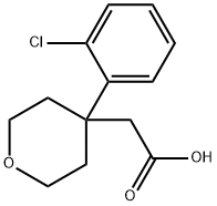 2-[4-(2-Chlorophenyl)-tetrahydro-2H-pyran-4-yl]acetic acid Structure