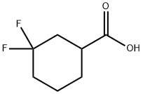 3,3-Difluorocyclohexanecarboxylic acid Structure