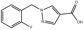 1-(2-Fluorobenzyl)-1H-pyrazole-4-carboxylic acid Structure