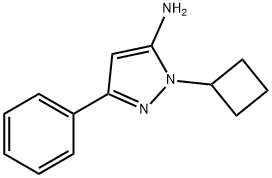 1-Cyclobutyl-3-phenyl-1H-pyrazol-5-amine Structure