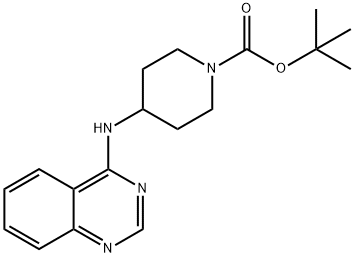 tert-Butyl 4-(quinazolin-4-ylamino)piperidine-1-carboxylate 구조식 이미지