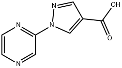1-(Pyrazin-2-yl)-1H-pyrazole-4-carboxylic acid 구조식 이미지
