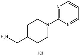 [1-(Pyrimidin-2-yl)piperidin-4-yl]methanamine dihydrochloride 구조식 이미지