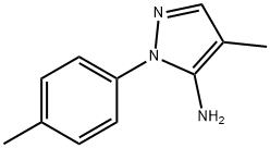 4-Methyl-1-(4-methylphenyl)-1H-pyrazol-5-amine Structure