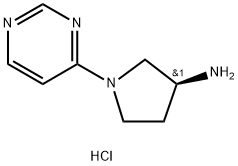 (3S)-1-(Pyrimidin-4-yl)pyrrolidin-3-amine dihydrochloride 구조식 이미지