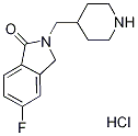 5-Fluoro-2-(piperidin-4-ylmethyl)isoindolin-1-one hydrochloride Structure