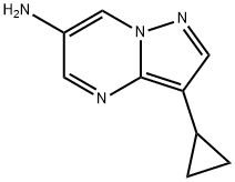 3-Cyclopropylpyrazolo[1,5-a]pyrimidin-6-amine Structure