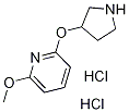 2-Methoxy-6-(pyrrolidin-3-yloxy)pyridine dihydrochloride Structure