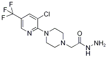 2-{4-[3-Chloro-5-(trifluoromethyl)pyridin-2-yl]piperazin-1-yl}acetohydrazide 97% 구조식 이미지