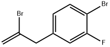 2-Bromo-3-(4-bromo-3-fluorophenyl)prop-1-ene Structure