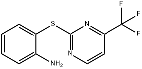 2-{[4-(trifluoromethyl)pyrimidin-2-yl]thio}aniline 구조식 이미지