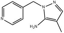 4-methyl-1-(pyridin-4-ylmethyl)-1H-pyrazol-5-amine Structure