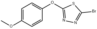 2-Bromo-5-(4-methoxyphenoxy)-1,3,4-thiadiazole Structure