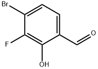 4-Bromo-3-fluoro-2-hydroxybenzaldehyde 구조식 이미지