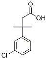 3-(3-Chlorophenyl)-3-methylbutanoic acid 구조식 이미지