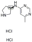 6-Methyl-N-[(3R)-pyrrolidin-3-yl]pyrimidin-4-amine dihydrochloride Structure