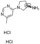 (3R)-1-(6-Methylpyrimidin-4-yl)pyrrolidin-3-amine dihydrochloride Structure