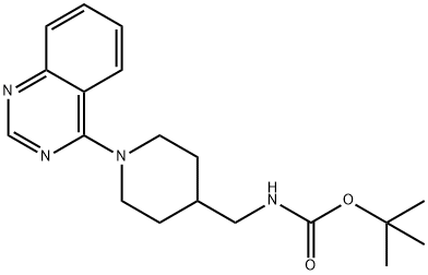 tert-Butyl N-{[1-(quinazolin-4-yl)piperidin-4-yl]methyl}carbamate Structure