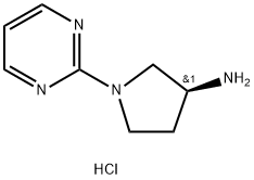 (3S)-1-(Pyrimidin-2-yl)pyrrolidin-3-amine hydrochloride 구조식 이미지