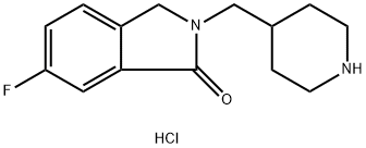 6-Fluoro-2-(piperidin-4-ylmethyl)isoindolin-1-one hydrochloride Structure