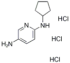 N2-Cyclopentylpyridine-2,5-diamine trihydrochloride 구조식 이미지