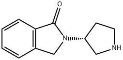 (R)-2-(Pyrrolidin-3-yl)isoindolin-1-one 구조식 이미지