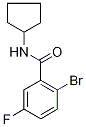 2-Bromo-N-cyclopentyl-5-fluorobenzamide 구조식 이미지
