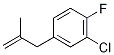 3-(3-Chloro-4-fluorophenyl)-2-methylprop-1-ene Structure