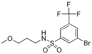 3-Bromo-N-(3-methoxypropyl)-5-(trifluoromethyl)benzenesulphonamide 구조식 이미지