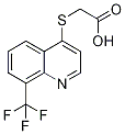 {[8-(Trifluoromethyl)quinolin-4-yl]thio}acetic acid Structure