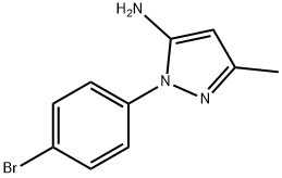 1-(4-bromophenyl)-3-methyl-1H-pyrazol-5-amine 구조식 이미지