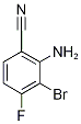 2-Bromo-6-cyano-3-fluoroaniline 구조식 이미지