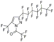 3-Perfluorohexyl-1-(trifluoroacetyl)-5-(trifluoromethyl)-1H-pyrazole 구조식 이미지