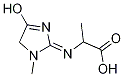 N-(1-Methyl-4-hydroxy-3-imidazolin-2,2-ylidene)alanine Structure