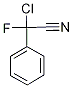 Chloro(fluoro)phenylacetonitrile 구조식 이미지