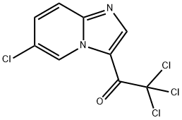 2,2,2-Trichloro-1-(6-chloroimidazo[1,2-a]pyridin-3-yl)ethanone 구조식 이미지