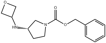 (S)-Benzyl 3-(oxetan-3-ylamino)pyrrolidine-1-carboxylate Structure