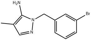 1-(3-Bromobenzyl)-4-methyl-1H-pyrazol-5-amine Structure