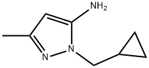 1-(Cyclopropylmethyl)-3-methyl-1H-pyrazol-5-amine Structure
