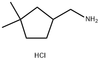 (3,3-Dimethylcyclopentyl)methanamine hydrochloride Structure