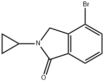 4-Bromo-2-cyclopropylisoindolin-1-one Structure