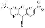 2-[3-Chloro-5-(trifluoromethyl)pyridin-2-yl]-2-(4-nitrophenyl)acetonitrile 97% 구조식 이미지