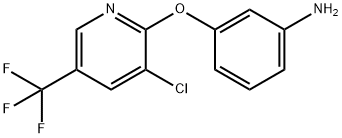 3-[3-Chloro-5-(trifluoromethyl)pyridin-2-yloxy]aniline 97% 구조식 이미지