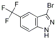 3-Bromo-5-(trifluoromethyl)-1H-indazole 구조식 이미지