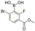 6-Bromo-2-fluoro-3-(methoxycarbonyl)benzeneboronic acid 98% 구조식 이미지